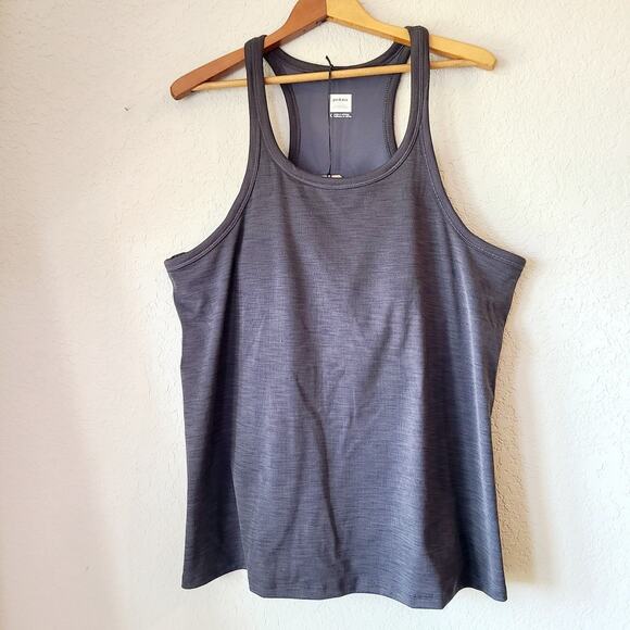 PraNa NWT Womens 1X XL Becksa Tank Top‎ Black Heather Racerback Hiking Outdoors - Picture 1 of 6